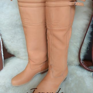 Bota Hebillada & Bordada Ocre