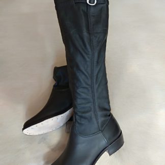 Bota Hebillada & Bordada Negra