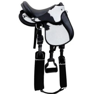 Montura Australiana Infantil Cuero Natural Con Pelo