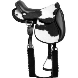 Montura Australiana Cuero Natural Con Pelo