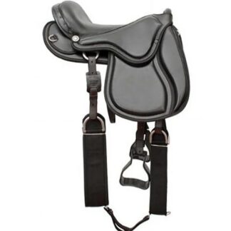 Montura Australiana Completa 16 Pulgadas Cuero Negro