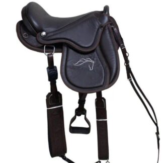 Montura Australiana Completa 16 Pulgadas Cuero Sport Marrón